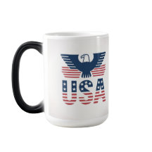 Caneca EUA Morfando Vermelha Branca Azul