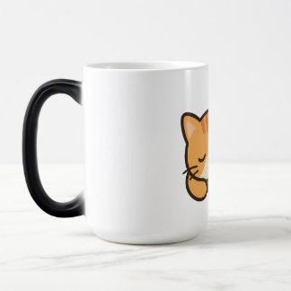 Mágica Caneca gato fofo dormindo