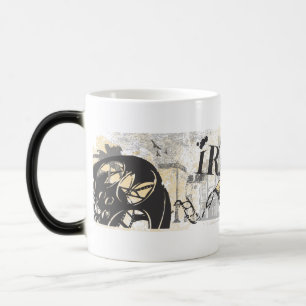 Mágica caneca irado do grunge