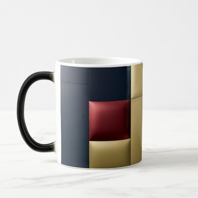 Mágica Caneca Morfa Luxuosa Com Almofada em Bloco de Cor  (Esquerda)
