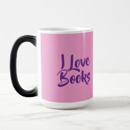 Mágica Caneca Morfa Rosa Amantes de Livros
