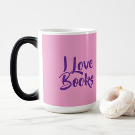 Mágica Caneca Morfa Rosa Amantes de Livros