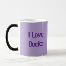 Mágica Caneca Mórfica Amantes de Livros Lavanda