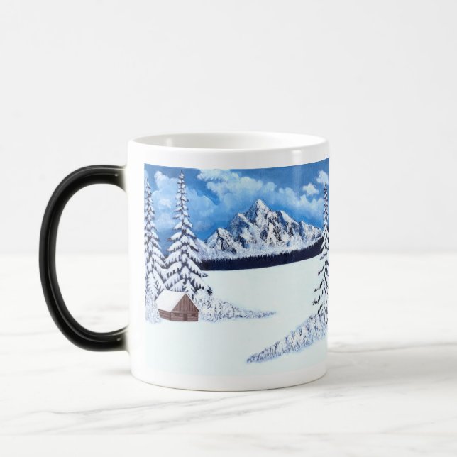Mágica Caneca Mórfica Cena de Inverno (Esquerda)
