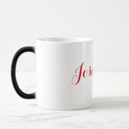 Mágica Caneca Mórfica Nome Vermelho Josephine