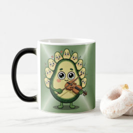 Mágica Caneca Morfing Abacate Tocando Violino