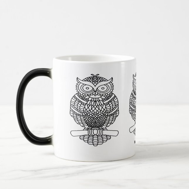 Mágica Caneca Morfing Coruja (325ml) (Esquerda)