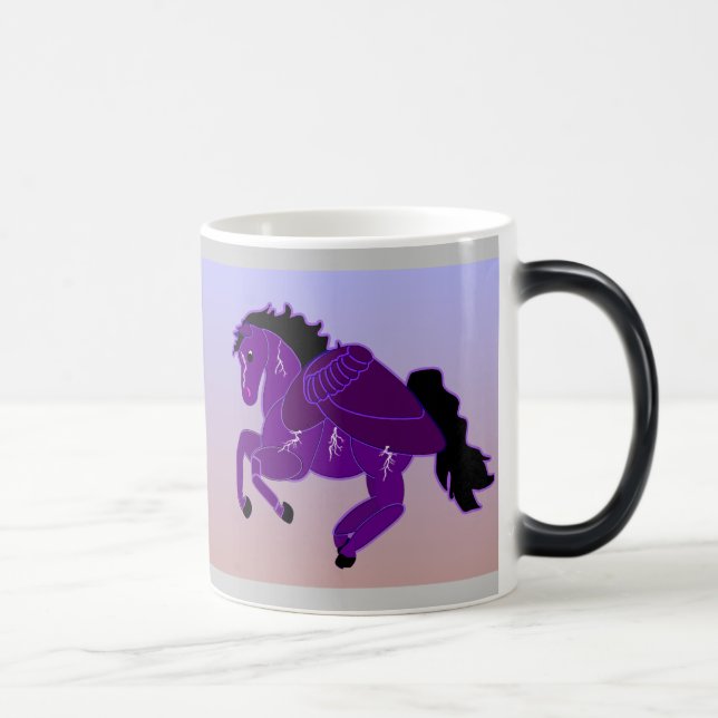 Mágica Caneca Morphing do cavalo de Pegasus do relâmpago (Direita)