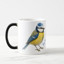 Mágica Caneca Pássaro Chapim-azul, Arte de Pássaro de Jar