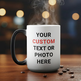 Mágica Caneca Personalizada | Adicione Texto, Foto, Logot
