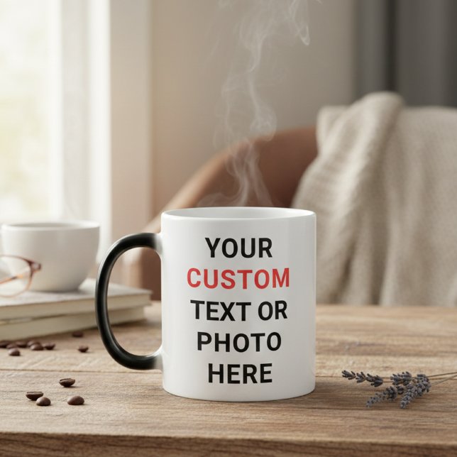 Mágica Caneca Personalizada | Adicione Texto, Foto, Logot (Criador carregado)