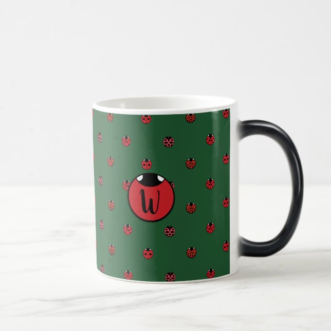 Mágica Caneca Pontos Polka da Joaninha (Direita)