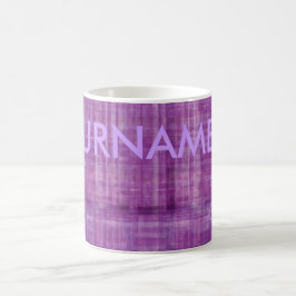 Mágica Caneca roxa da arte moderna da cor com seu nome
