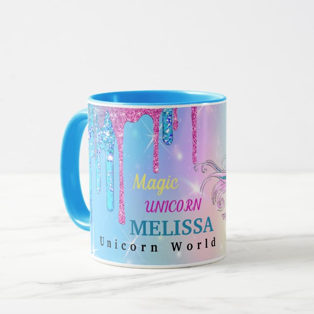 Mágica caneca Unicorn (Frente Esquerda)