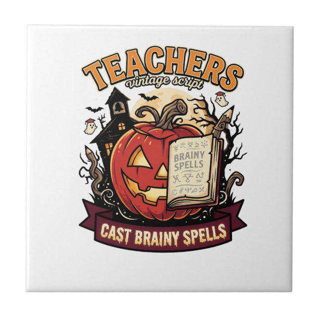 Mágica Cerebral de Professor de Halloween (Frente)