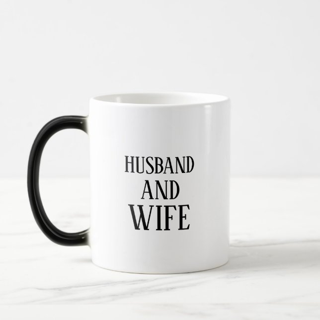 Mágica com este na moda marido e caneca de esposa (Esquerda)