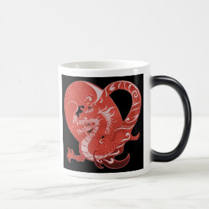 Mágica Coração do dragão que Morphing a caneca cerâmi