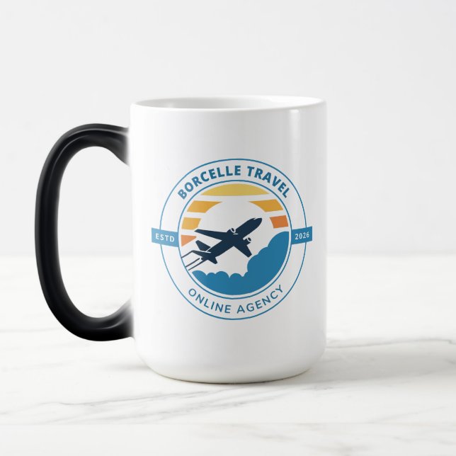 Mágica Crie Sua Própria Caneca de Café de 15oz com Duas C (Esquerda)