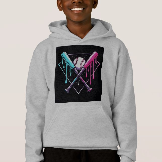 Mágica de Bat de Baseball - Placa inicial de Neon  (Frente)