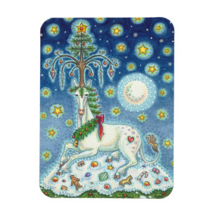 MÁGICA DE UM UNICÓRNIO DO NATAL, ÍMÃ DO CAVALO