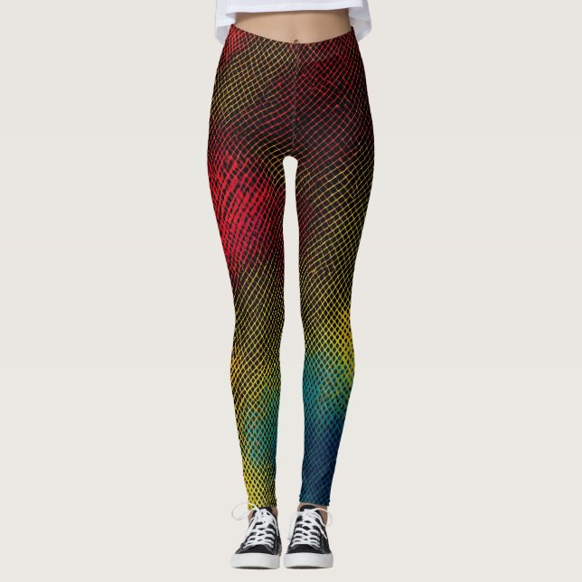 Mágica de Xadrezes Múltiplas: Leggings de Definiçã (Frente)