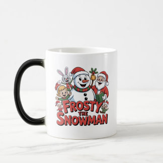 Mágica design de caneca do boneco de neve frosty