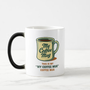 Mágica Design de Humor de Caneca de Café Retrô