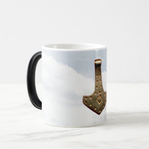 Mágica Dourado Thor Hammer - caneca morphing