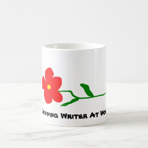 Mágica Escritor de brotamento na caneca do ~ do trabalho