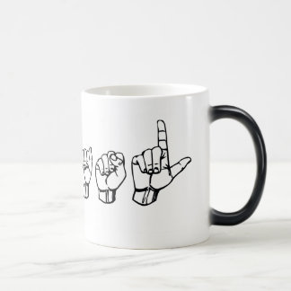 Mágica Eu amo a caneca do ASL