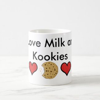Mágica Eu amo o leite e a caneca de Kookies
