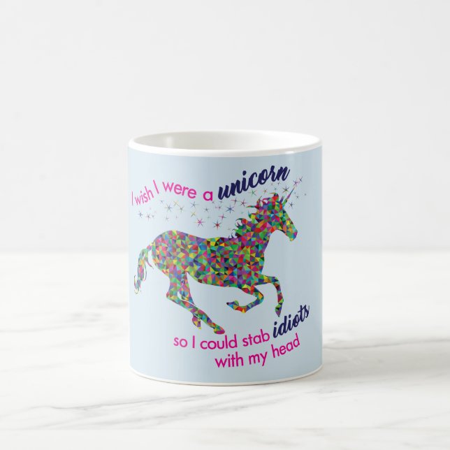 Mágica Eu desejo que eu era um unicórnio… Caneca (Centro)
