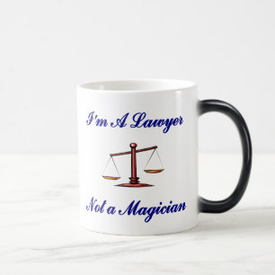 Mágica Eu sou um advogado não uma caneca do mágico