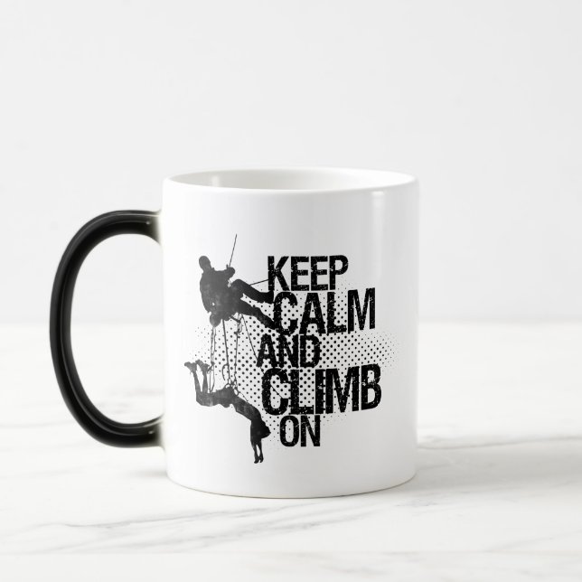 Mágica Fique Calmo E Suba Na Caneca De Subida De Montanha (Esquerda)