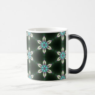 Mágica Flores de néon do diamante na caneca Morphing