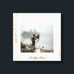 Mágica Floresta | Impressão de tela personalizada<br><div class="desc">Nossa coleção de mágica florestal apresenta folhagem e flores em uma bela paleta de cor suave de blush,  verde e ouro em pastéis para um leve toque de aquarela. Perfeito para todas as estações se você procura elegância em pacotes românticos.</div>