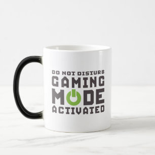 Mágica Gamers ativados modo do jogo e caneca engraçada d