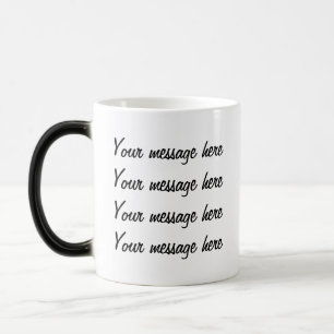 Mágica Modelo de caneca de mensagem secreta