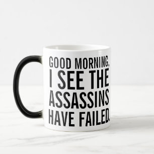 Mágica "os assassinos falharam" caneca de café