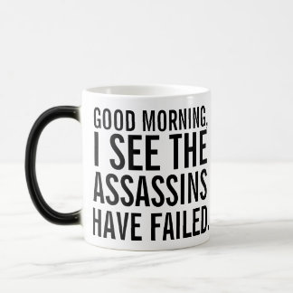 Mágica "os assassinos falharam" caneca de café