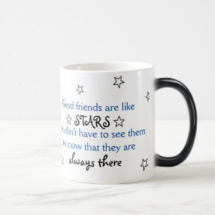 Mágica Os bons amigos são como a caneca das estrelas