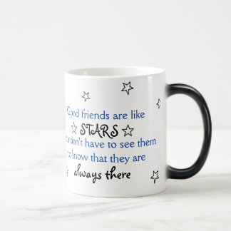 Mágica Os bons amigos são como a caneca das estrelas