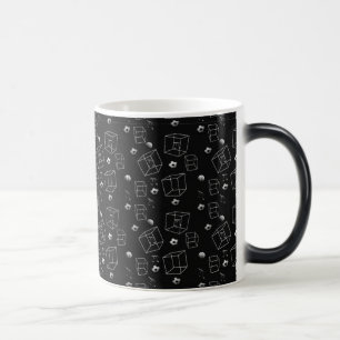 Mágica Padrões matemáticos Mínimo estilo caneca de caf