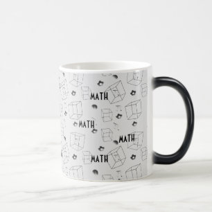 Mágica Padrões matemáticos Mínimo estilo caneca de caf