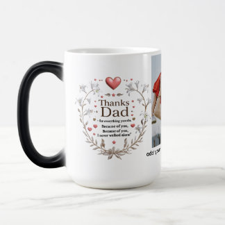 Mágica Pai de obrigados - Anel de pena e café | Caneca tr