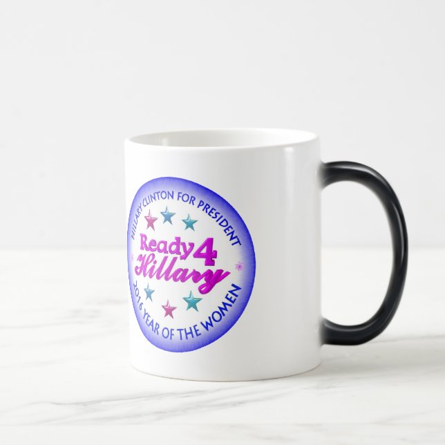 Mágica Presidente 2016 caneca Morphing de Hillary Clinton (Direita)
