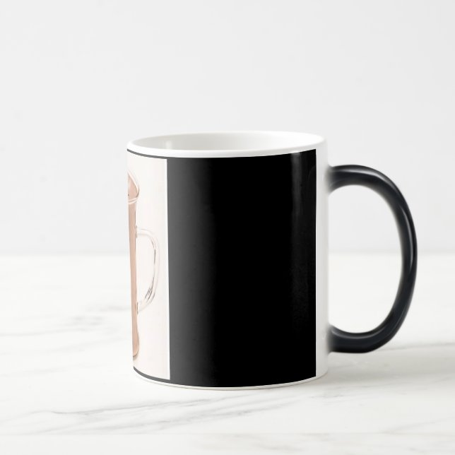 Mágica Preto/branco caneca Morphing de 11 onças (Direita)