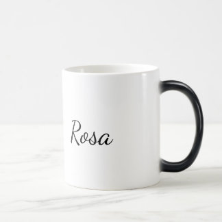 Mágica Rosa: Caneca de arte de uma linha elegante