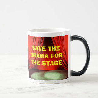 Mágica SALVAR O DRAMA PARA O PALCO morph a caneca