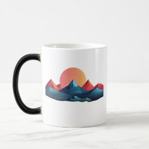 Mágica Serena Majestade da Montanha Design de Caneca